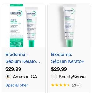 Bioderma Sébium Kerato+ Gel-Crème Acne Treatment - Green